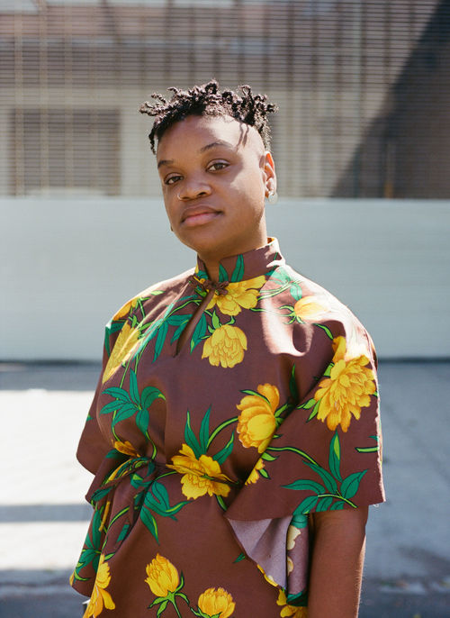 Color photo portrait of Erin Christovale. Photo by Paley Fairman