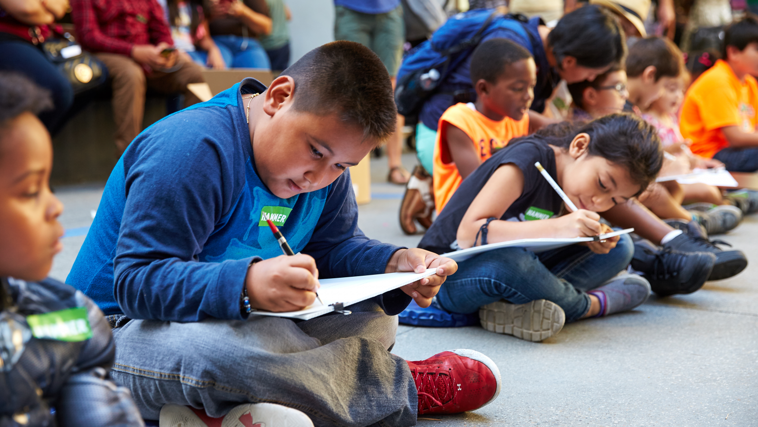 Students drawing
