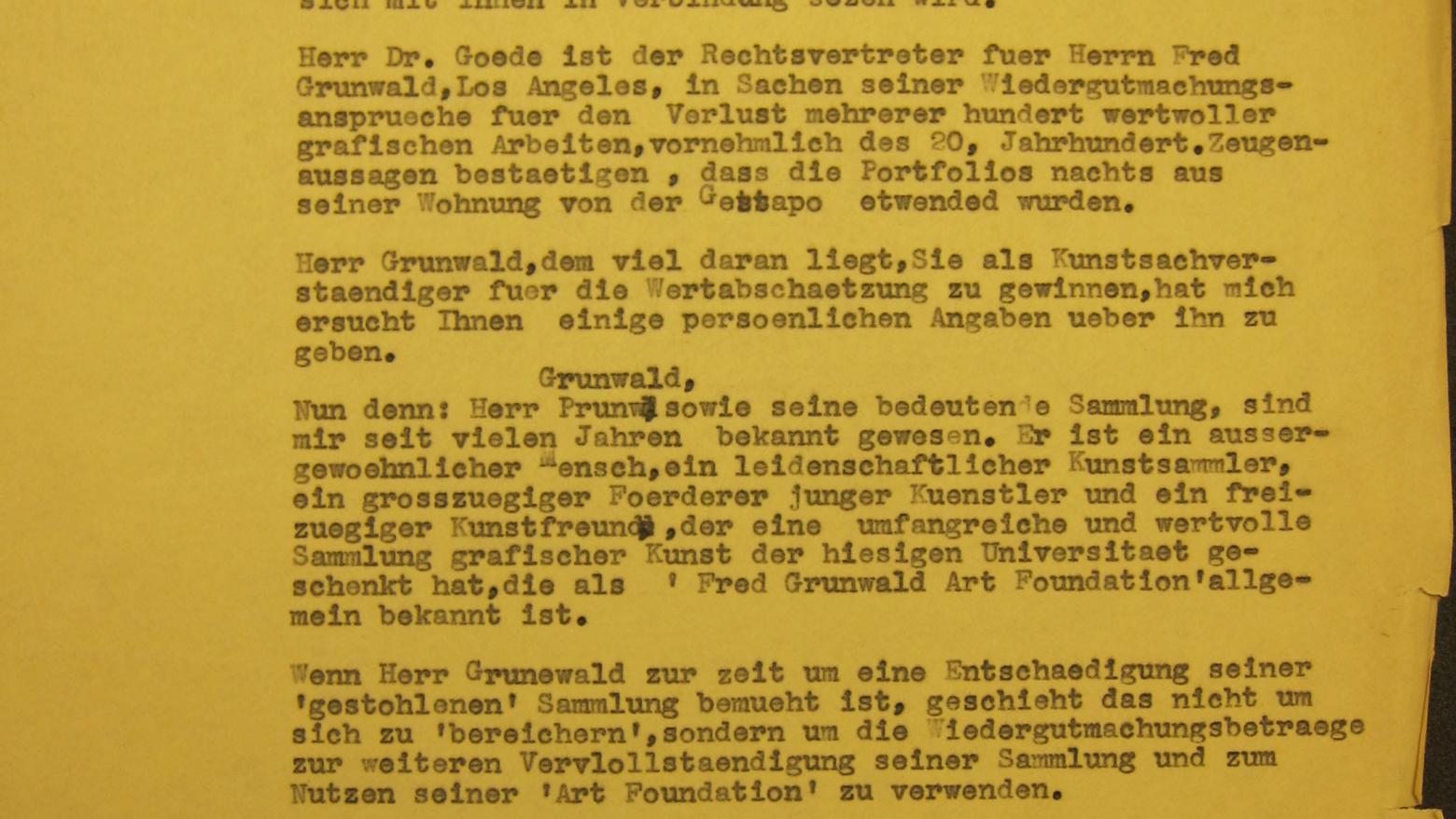 Letter from Karl With to Alex Vömel, July 25, 1960. Getty Research Institute Special Collections, Karl With Papers. © Christopher With