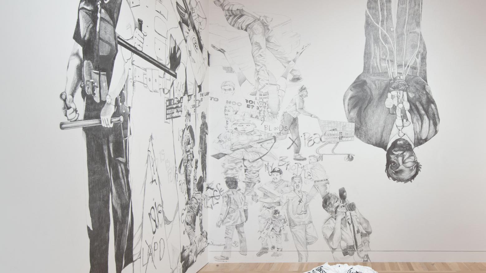 untitled 2014 (up against the wall motherfucker), by Rirkrit Tiravanija, 2014