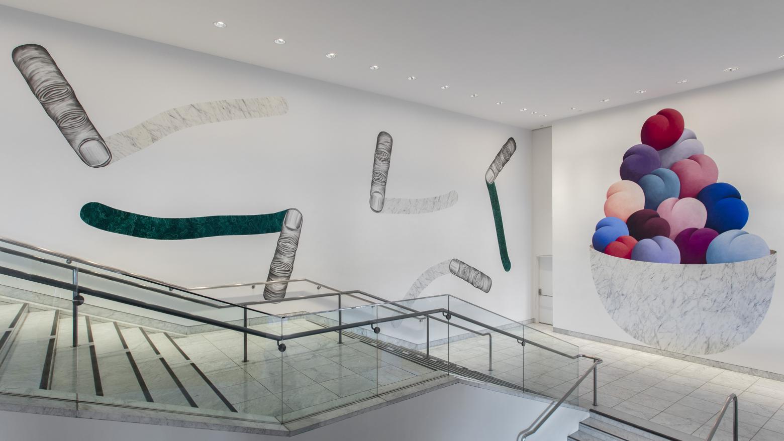 Hammer Projects: Nicolas Party, installation view, Hammer Museum, Los Angeles, September 30, 2016-February 19, 2017. Photo: Brian Forrest.