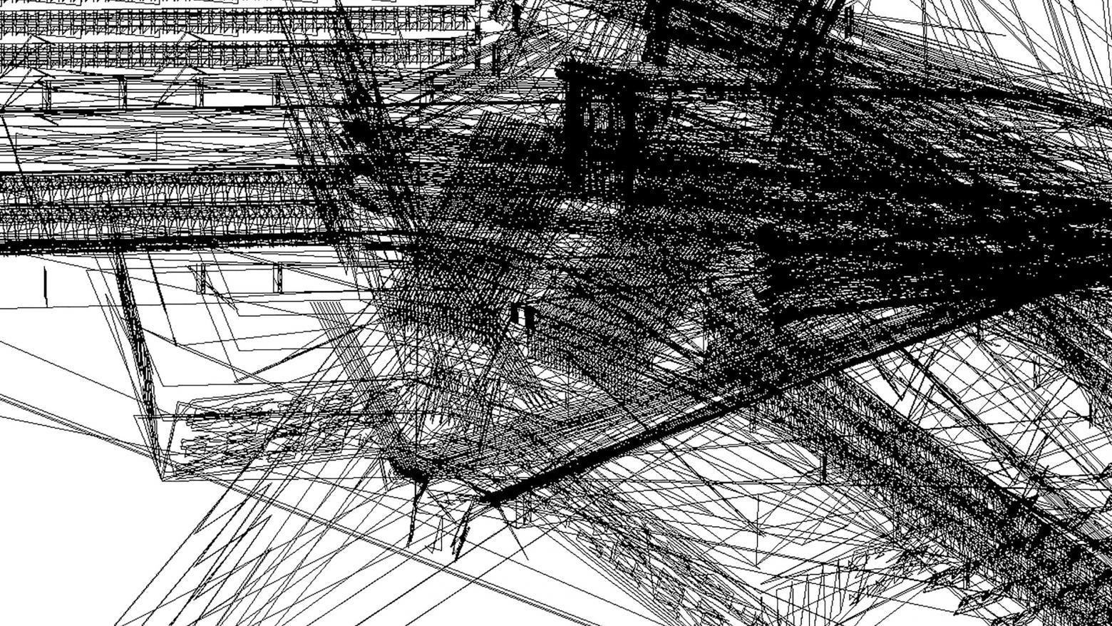 Lawrence Abu Hamdan, Saydnaya (ray traces), 2017