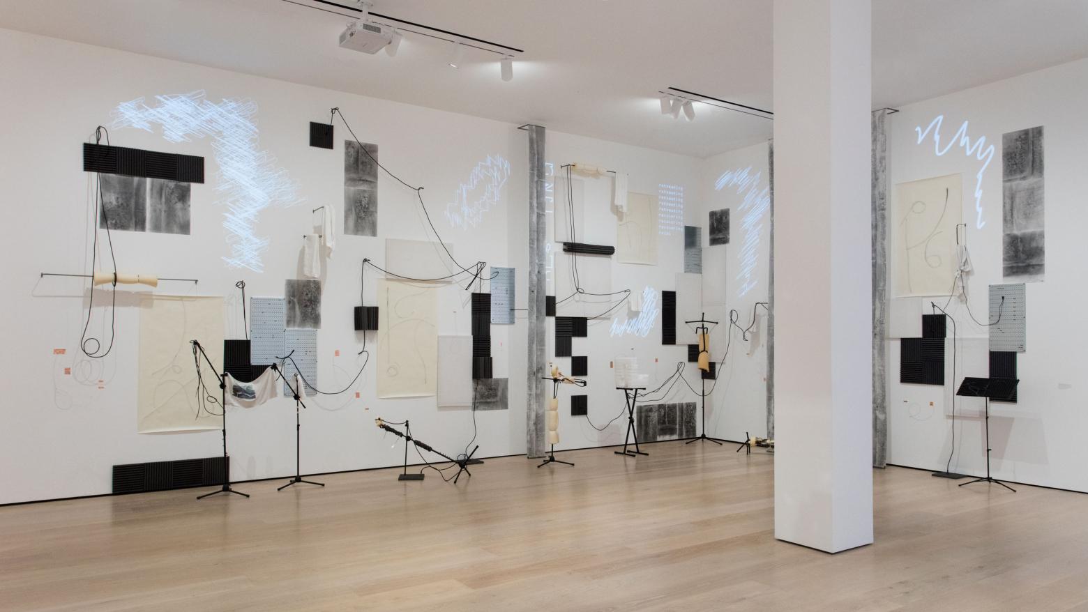 Nikita Gale, PROPOSAL: SOFT SURROUND SYSTEM, 2018. Installation view, Made in L.A. 2018, June 3-September 2, 2018, Hammer Museum, Los Angeles. Photo: Brian Forrest.