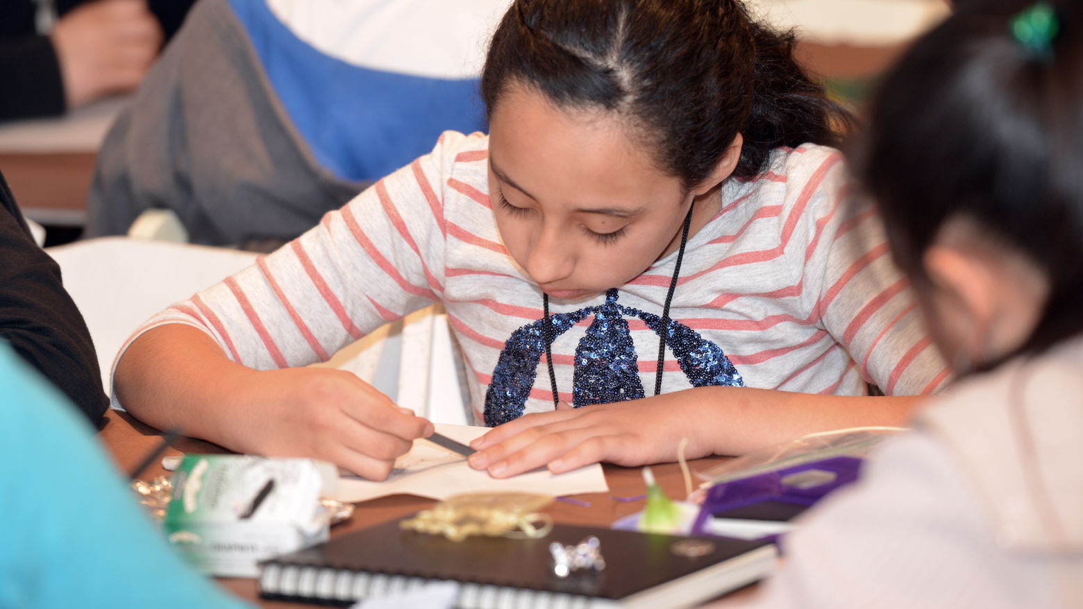 Kid writing