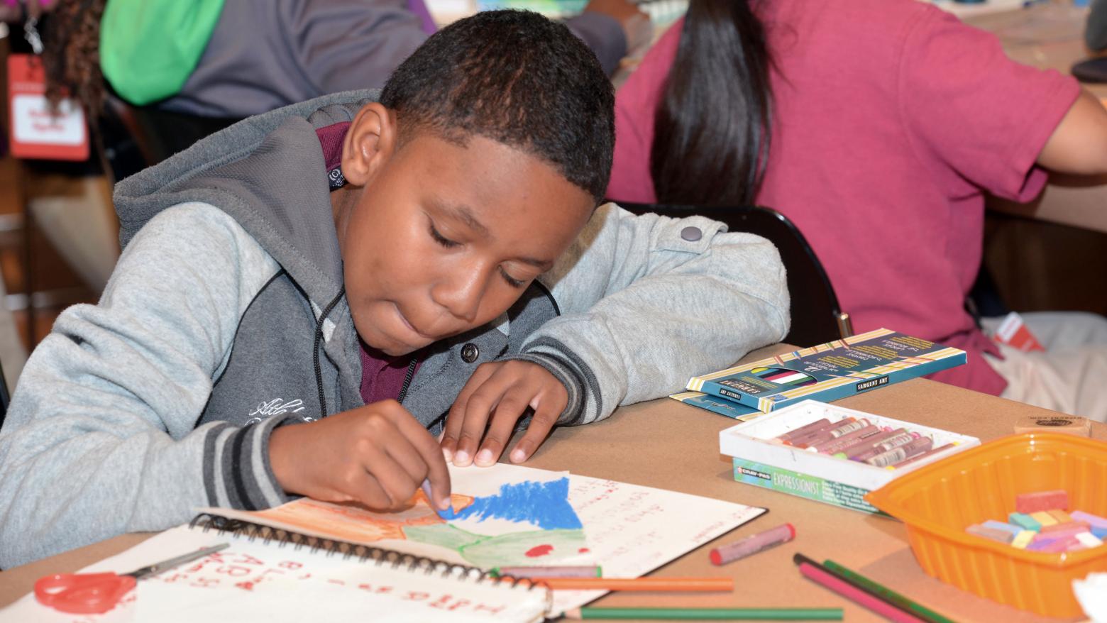 Kids at the Hammer Museum