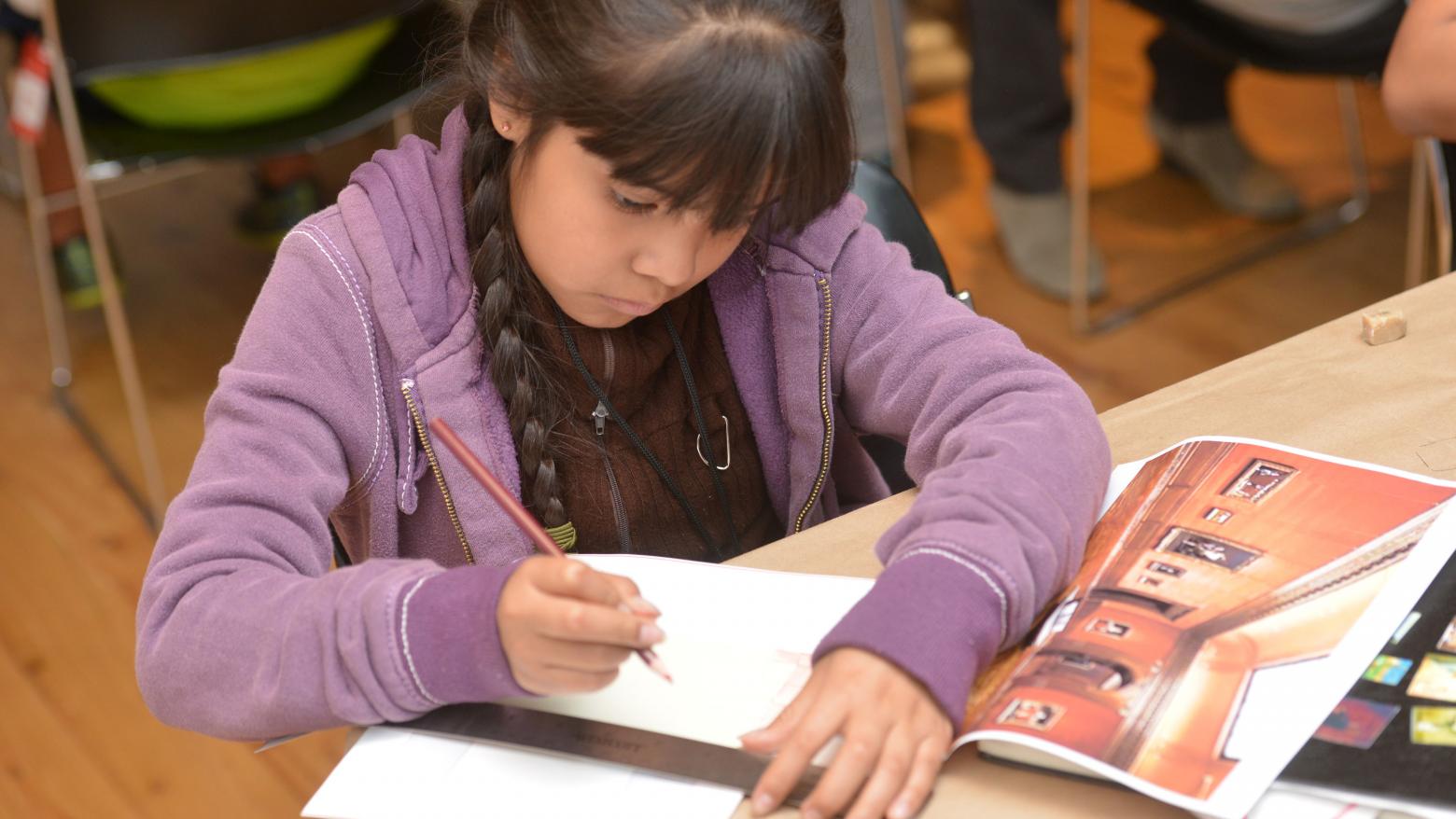 Kids at the Hammer Museum