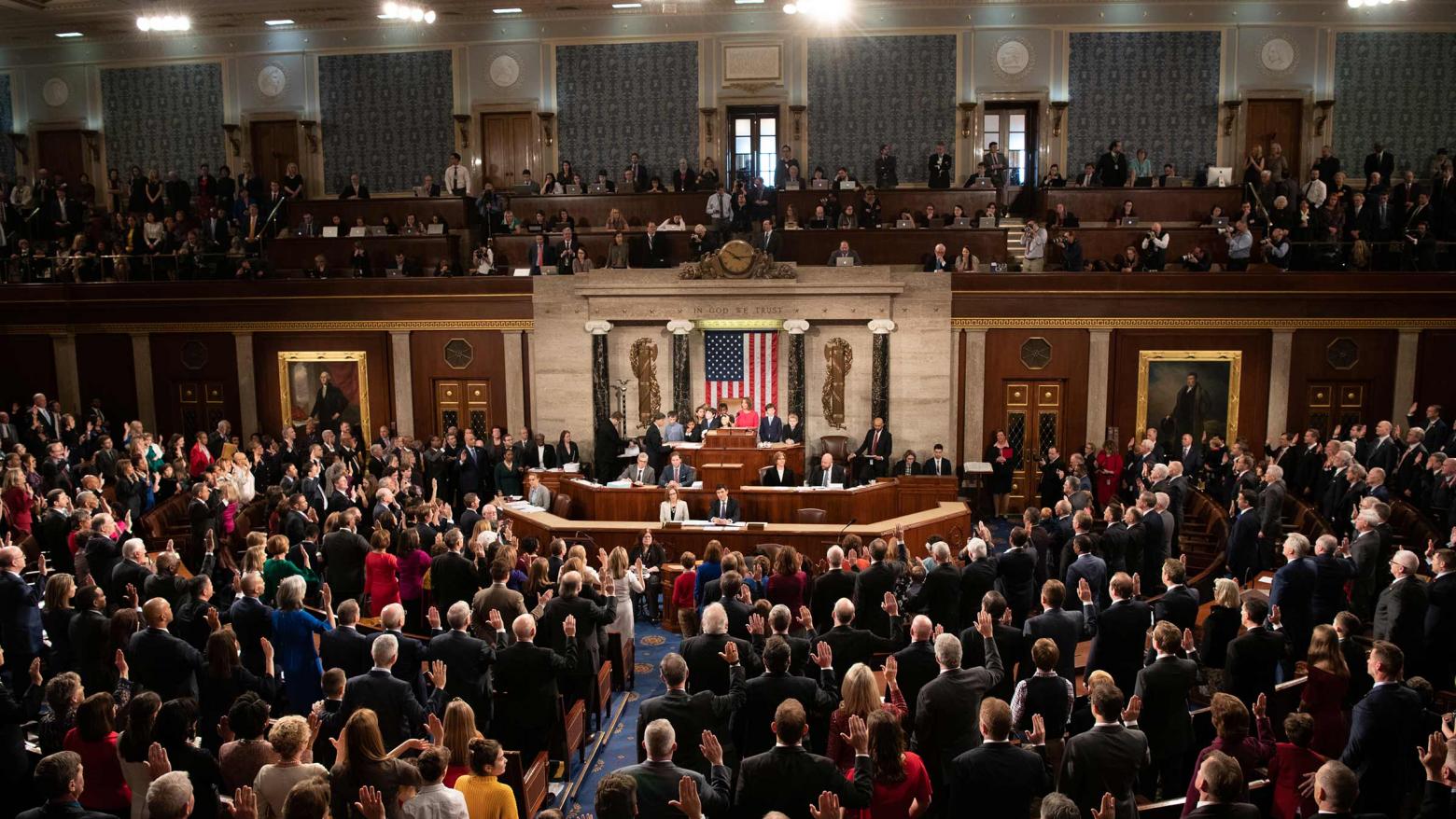 434 lawmakers, including 89 new freshman Members, were sworn in to the 116th Congress on January 3, 2019. Photo by Phi Nguyen.