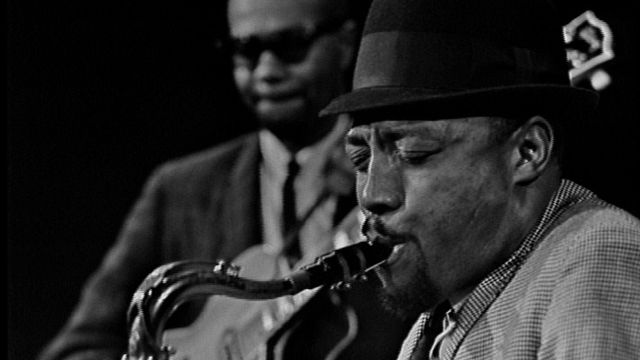 Two men playing jazz music.