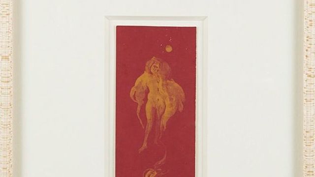 Woman floating.