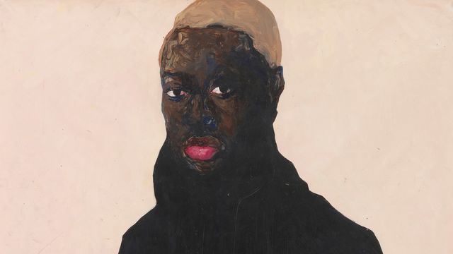 portrait of person with bleached hair