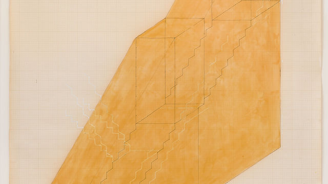 yellow staircase blueprint