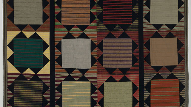 Artwork in the style of a patchwork quilt