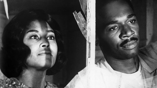 Actors Ivan Dixon and Abbey Lincoln