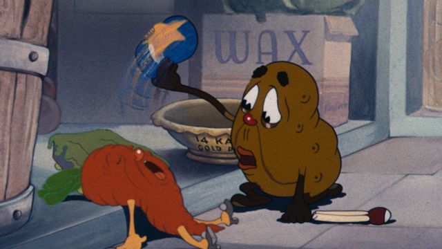 Animation still from The Fresh Vegetable Mystery