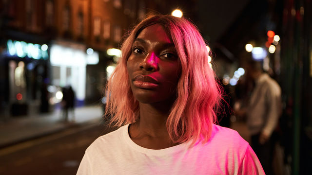 Actor Michaela Cole seen in close up