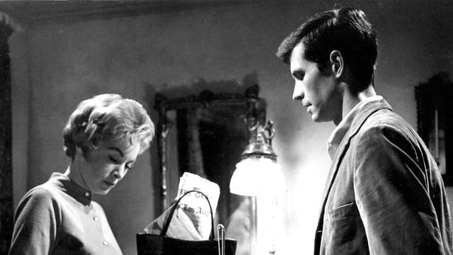 Janet Leigh and Anthony Perkins in Psycho