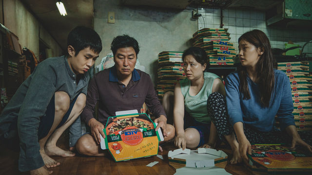 The Kim Family in Parasite