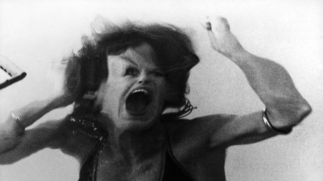 Distorted image of a woman