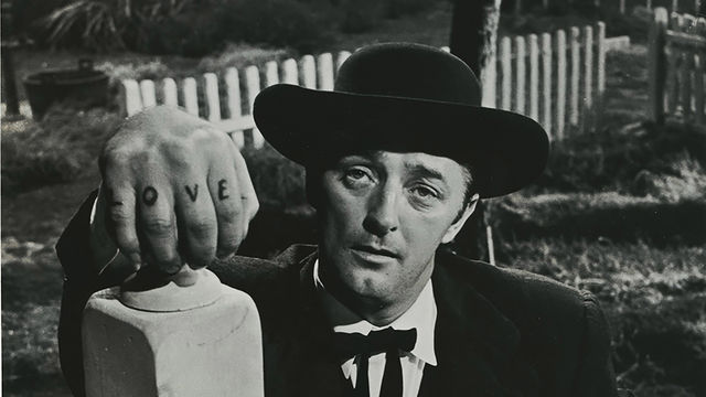 Robert Mitchum in Night of the Hunter