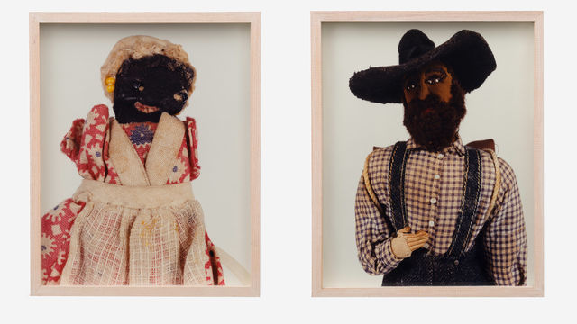 Photographs of old dolls portraying Black caricatures