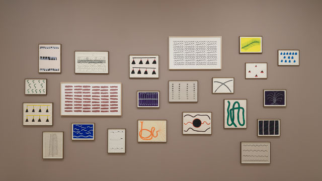 View of an exhibition in an art gallery