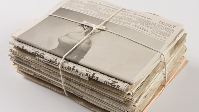 image of stack of newspapers
