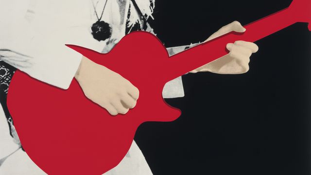 John Baldessari, Person With Guitar (Red)