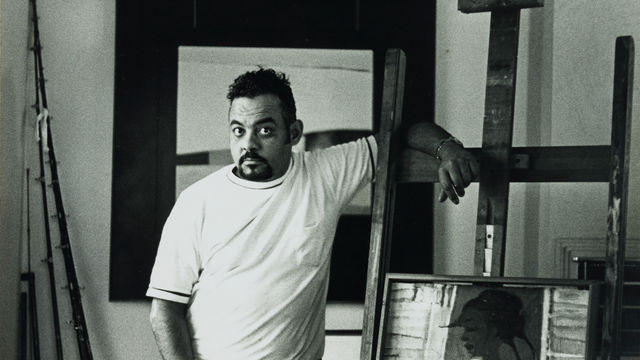 William Pajaud in his Los Angeles studio, 1970