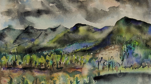 Joseph Fiore, Black Mountain, Lake Eden, 1954