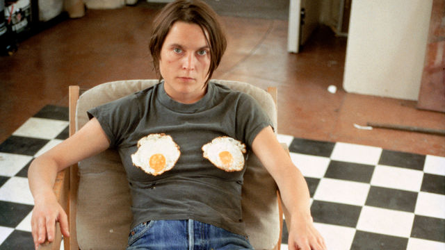 Sarah Lucas, Self-portrait with Fried Eggs, 1996