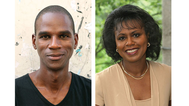 Mark Bradford (left) and Anita Hill (right).