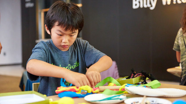 Kids workshop at the Hammer Museum