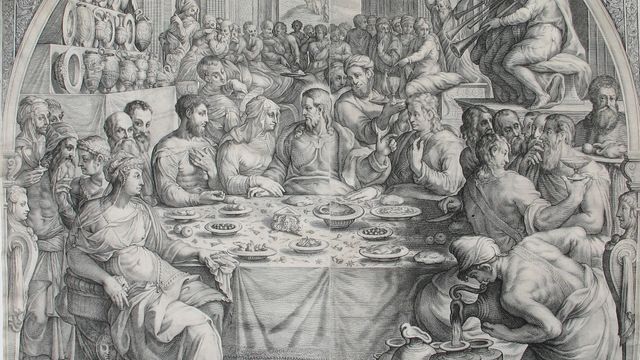 Hendrick Goltzius and Jacob Matham, The Marriage at Cana, ca. 1601