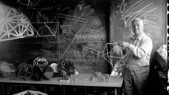 Nancy Newhall, Buckminster Fuller, Black Mountain College, 1948/1990.  