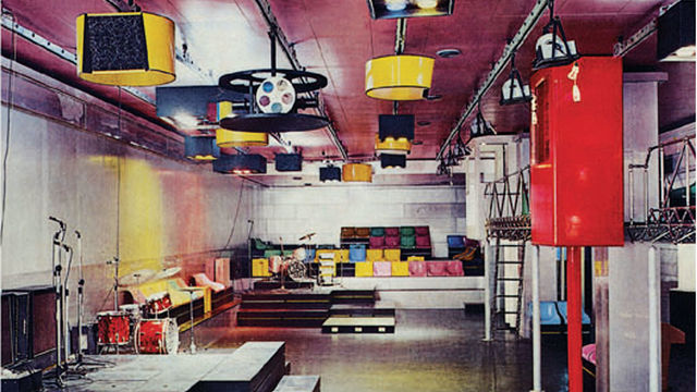 Interior of the Piper Pluri Club, Turin, designed by Pietro Derossi, Giogio Ceretti, and Riccardo Rosso