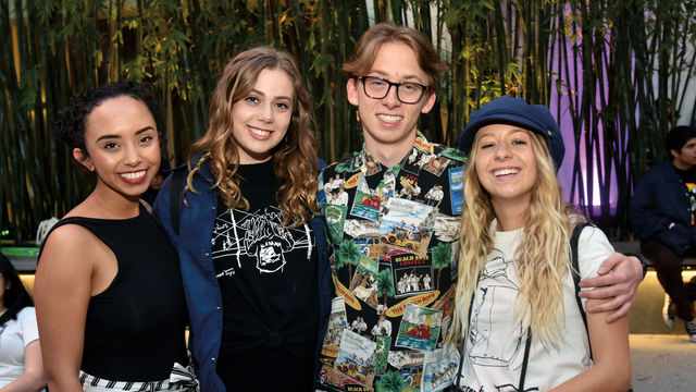 Students at the Hammer Museum