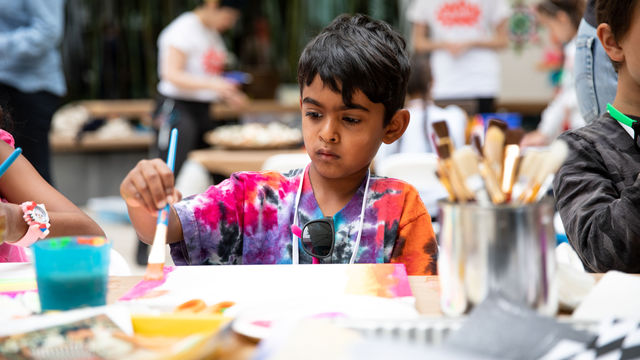 Kids workshop at the Hammer Museum