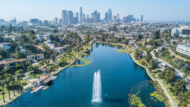 Echo Park, Los Angeles.  Photo: Michael Bogner