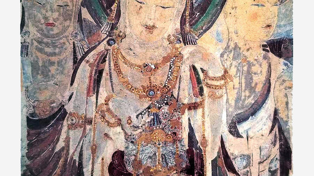 Boddhisattva from cave 57 at Dunhuang, China