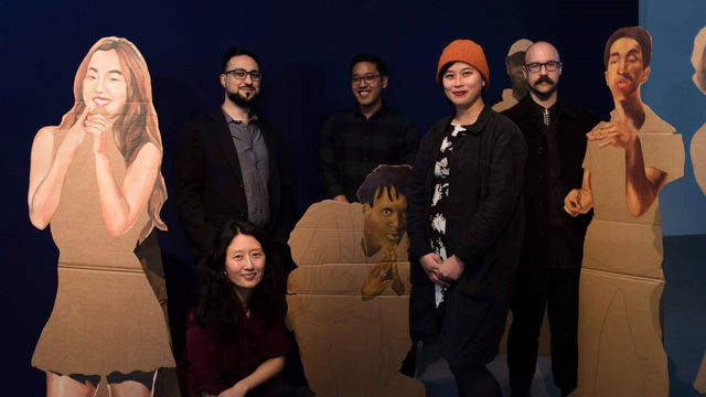 PEN Emerging Voices authors with installation by Olivia Campbell at LACE (Los Angeles Contemporary Exhibitions). Photo: Khalid F.