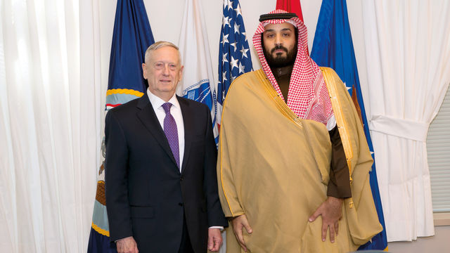 James Mattis and Mohammed bin Salman