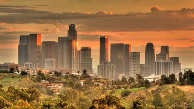 View of downtown Los Angeles