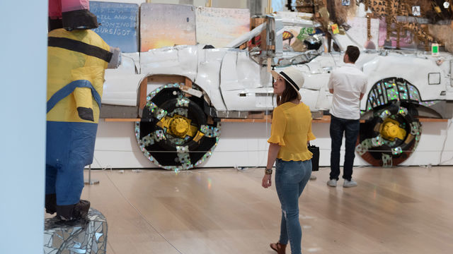 Woman walking through Made in L.A. 2018