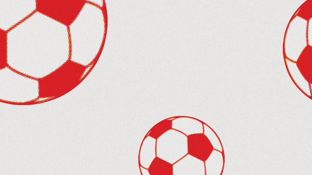 Red soccer balls