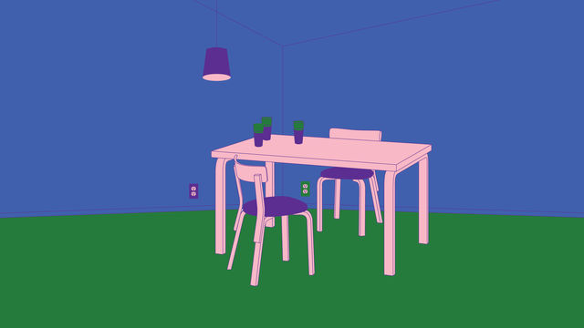 Table and chair graphic