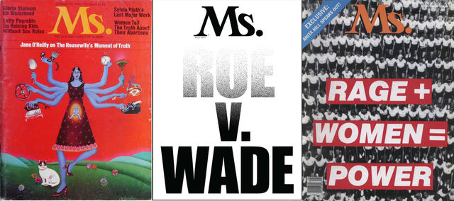 Three covers of Ms. Magazine