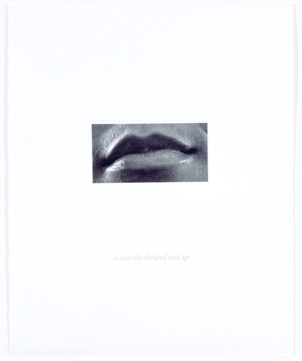 A close-up of a woman's lips