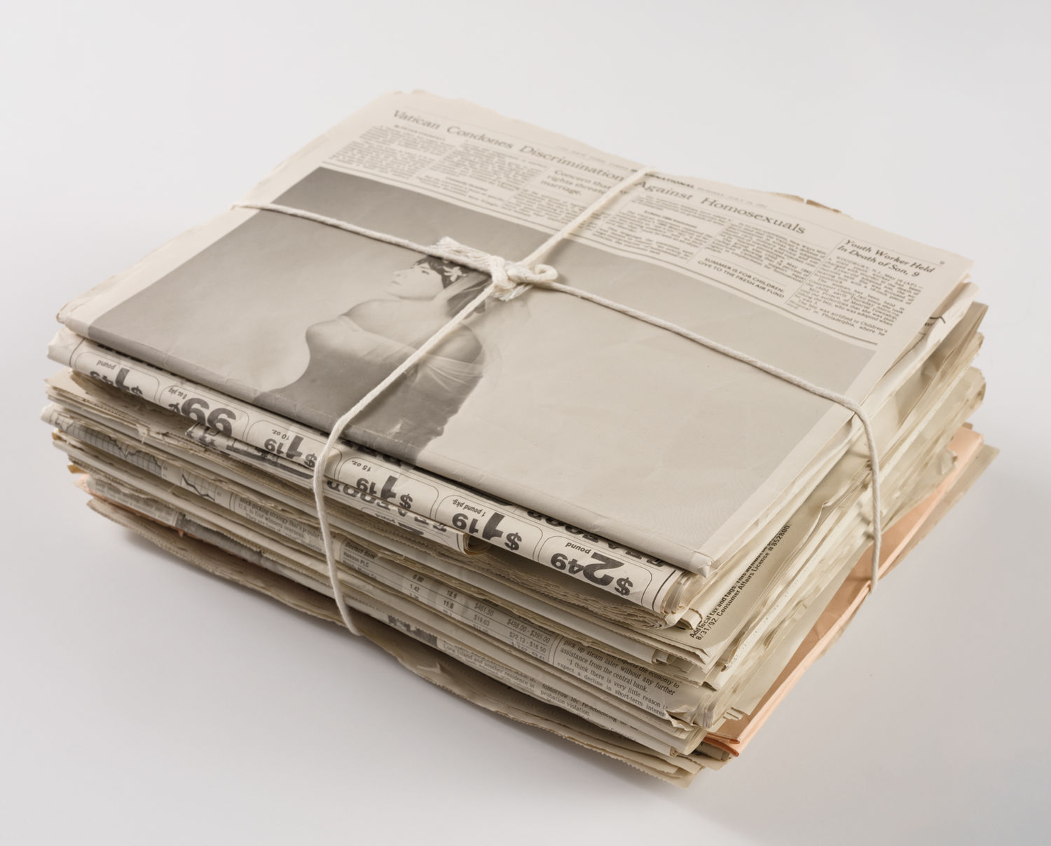image of stack of newspapers