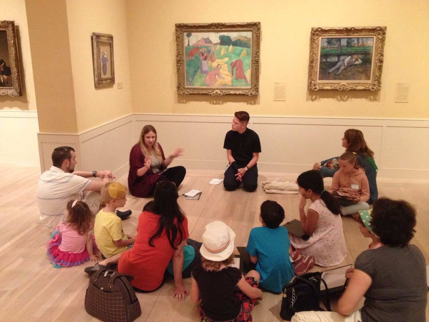 kids talking about art