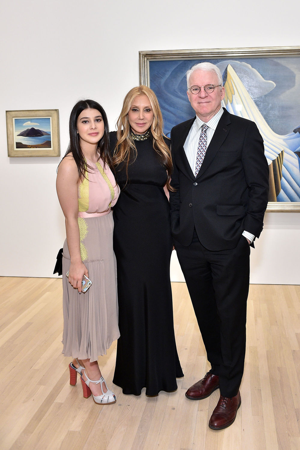 (L-R) Kathrine Herzer, Manuela Herzer and Steve Martin attend Hammer Museum's "Gala in the Garden" Sponsored by Bottega Veneta at Hammer Museum on October 10, 2015 in Westwood, California. (Photo by Stefanie Keenan/Getty Images for Hammer Museum)
